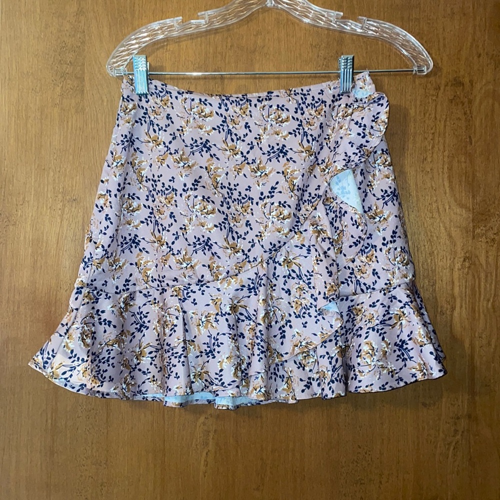 2 layer Floral Mini Skirt